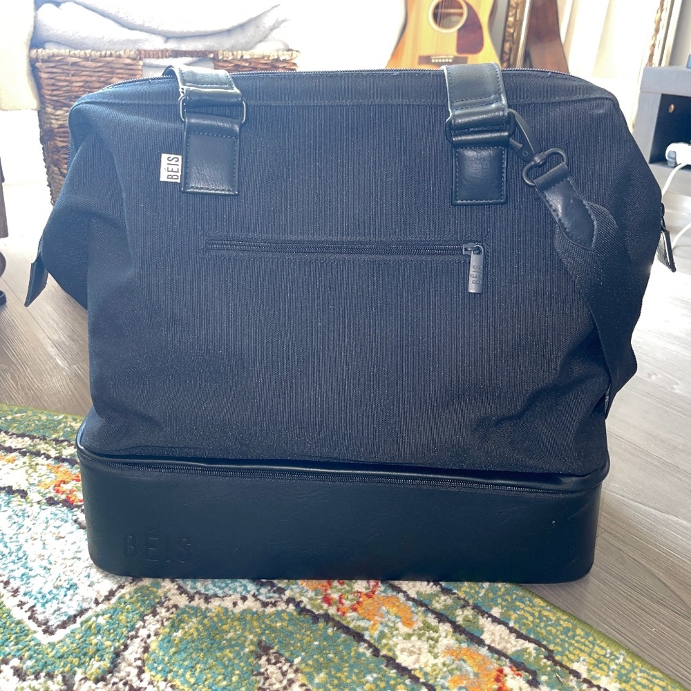 Black Beis Mini Weekender Bag